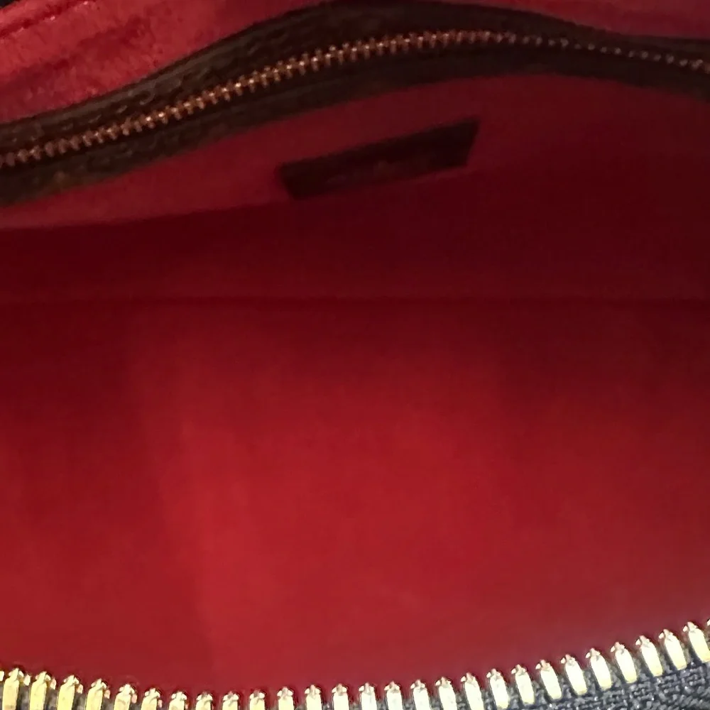 Louis Vuitton Speedy 30 Bandouliere Leather & Monogram Teddy Shearling- Black - Picture 8 of 14